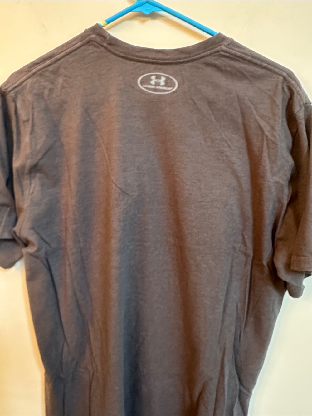 Vintage Under Armour Stevens Tee — Collegiate — Charcoal — Large — 100% Cotton - Picture 5 of 5
